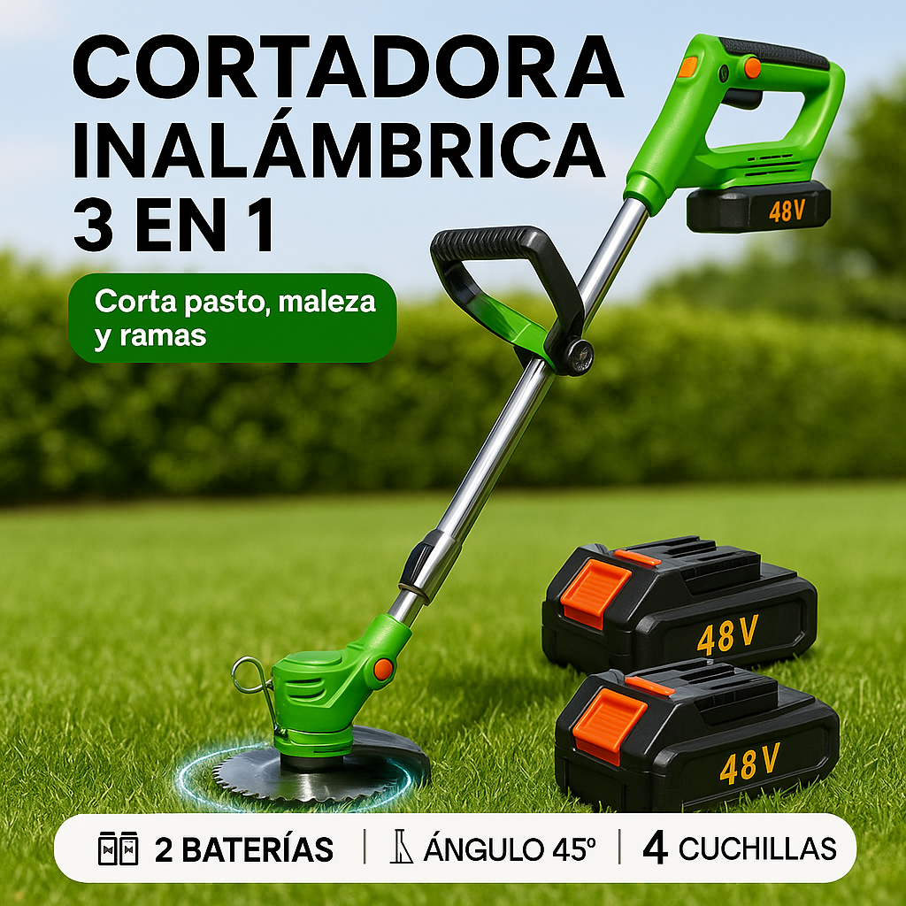 Cortadora Inalámbrica TurboBlade con 2 baterías de 48V