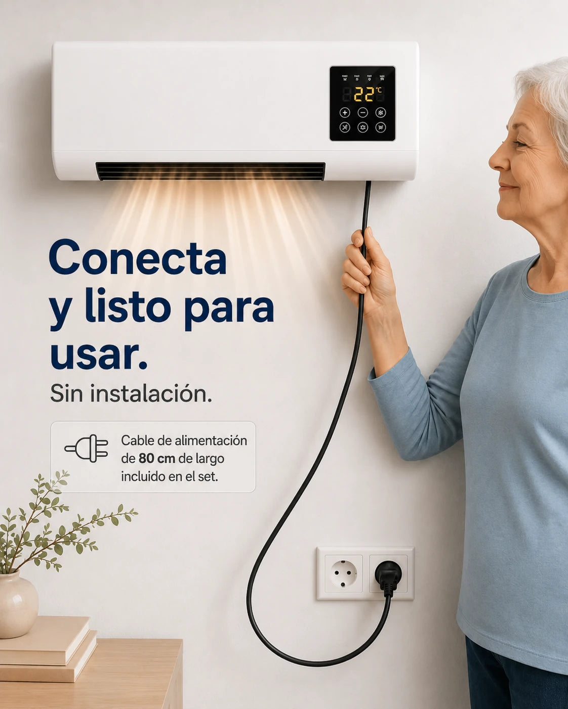 ClimaDuo conecta y listo para usar, sin instalación