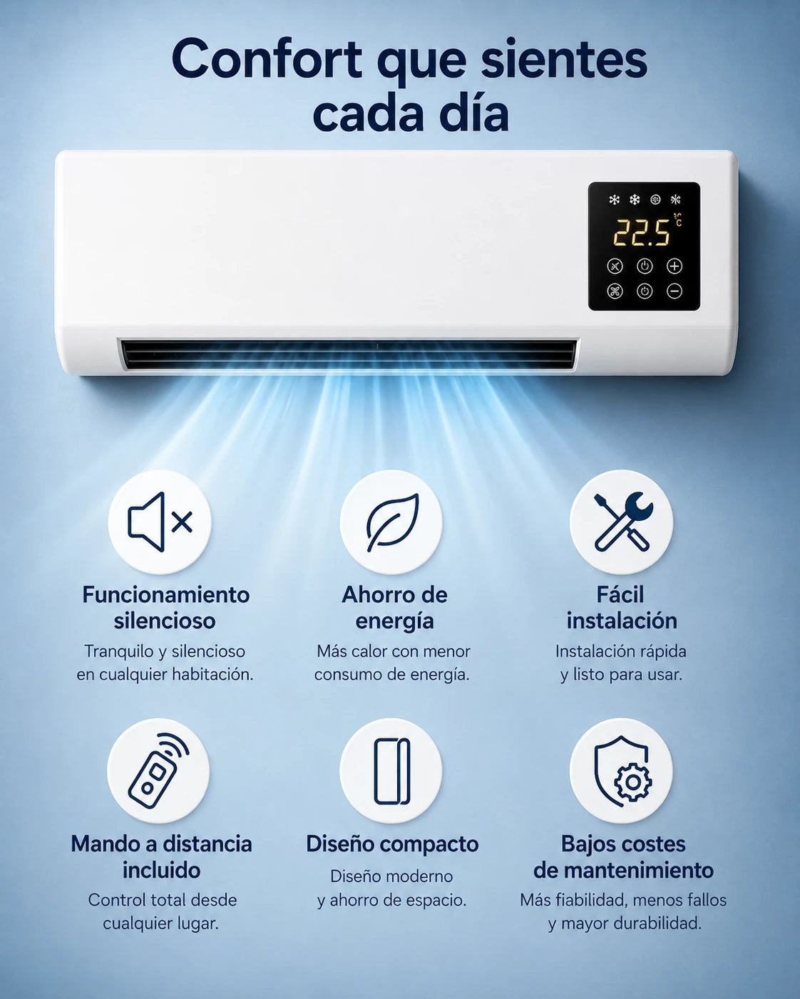 ClimaDuo: confort que sientes cada día, silencioso y de bajo consumo