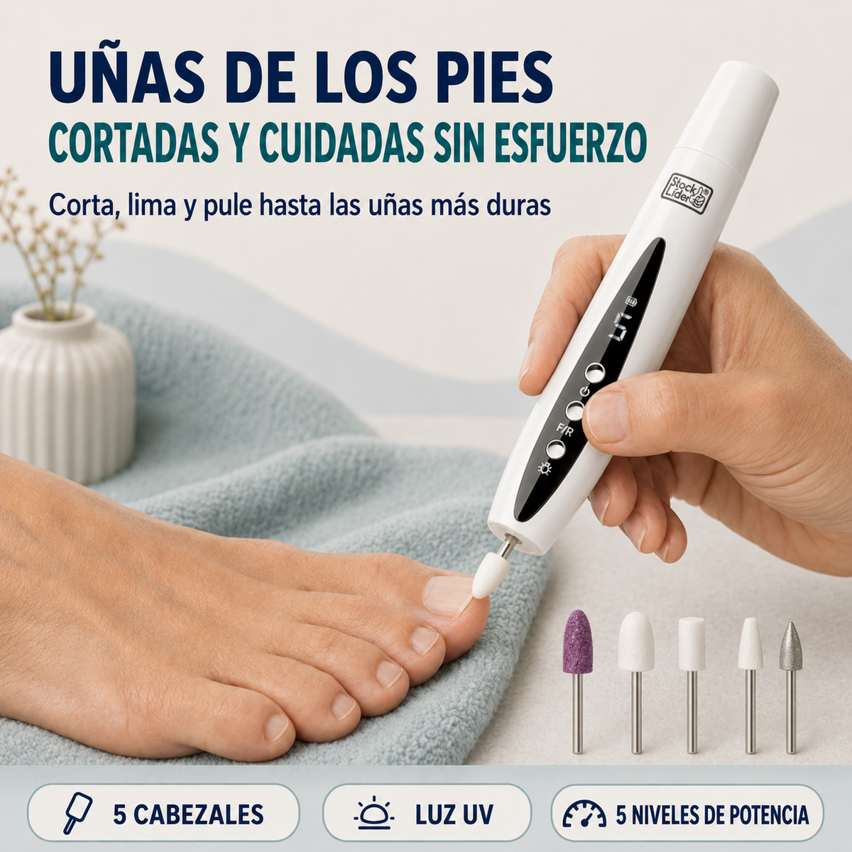 CortaLima Pro™ – Cortaúñas y Limador Eléctrico 5 en 1